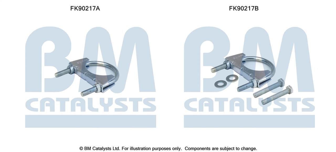 BM Catalysts FK90217 Mounting Kit, catalytic converter FK90217