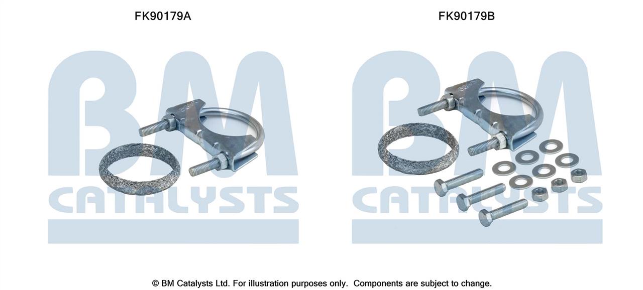 BM Catalysts FK90179 Mounting Kit, catalytic converter FK90179