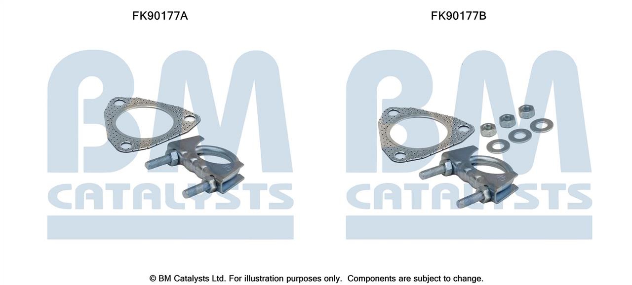 BM Catalysts FK90177 Mounting Kit, catalytic converter FK90177