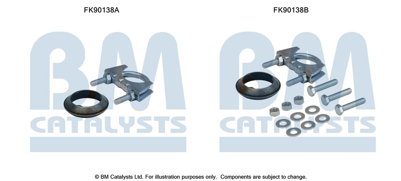 BM Catalysts FK90138 Mounting Kit, catalytic converter FK90138