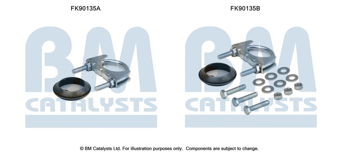BM Catalysts FK90135 Mounting Kit, catalytic converter FK90135