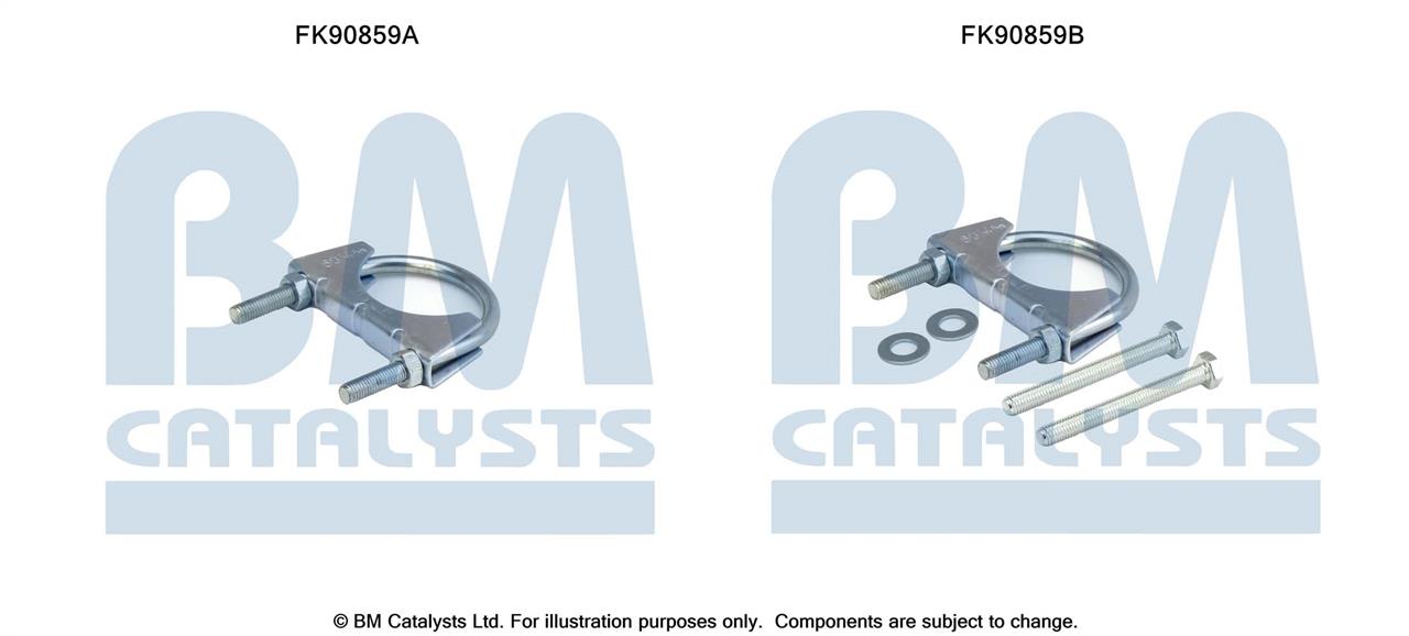 BM Catalysts FK90859 Mounting Kit, catalytic converter FK90859