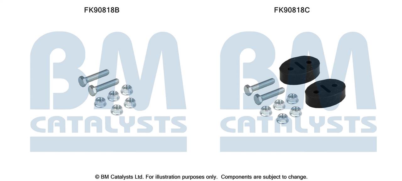 BM Catalysts FK90818 Mounting Kit, catalytic converter FK90818