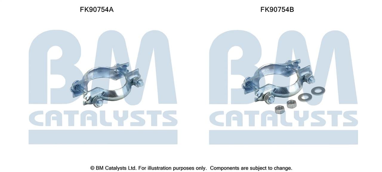 BM Catalysts FK90754 Mounting Kit, catalytic converter FK90754