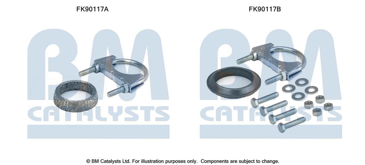 BM Catalysts FK90117 Mounting Kit, catalytic converter FK90117