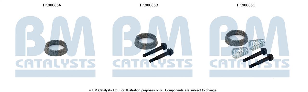 BM Catalysts FK90085 Mounting Kit, catalytic converter FK90085