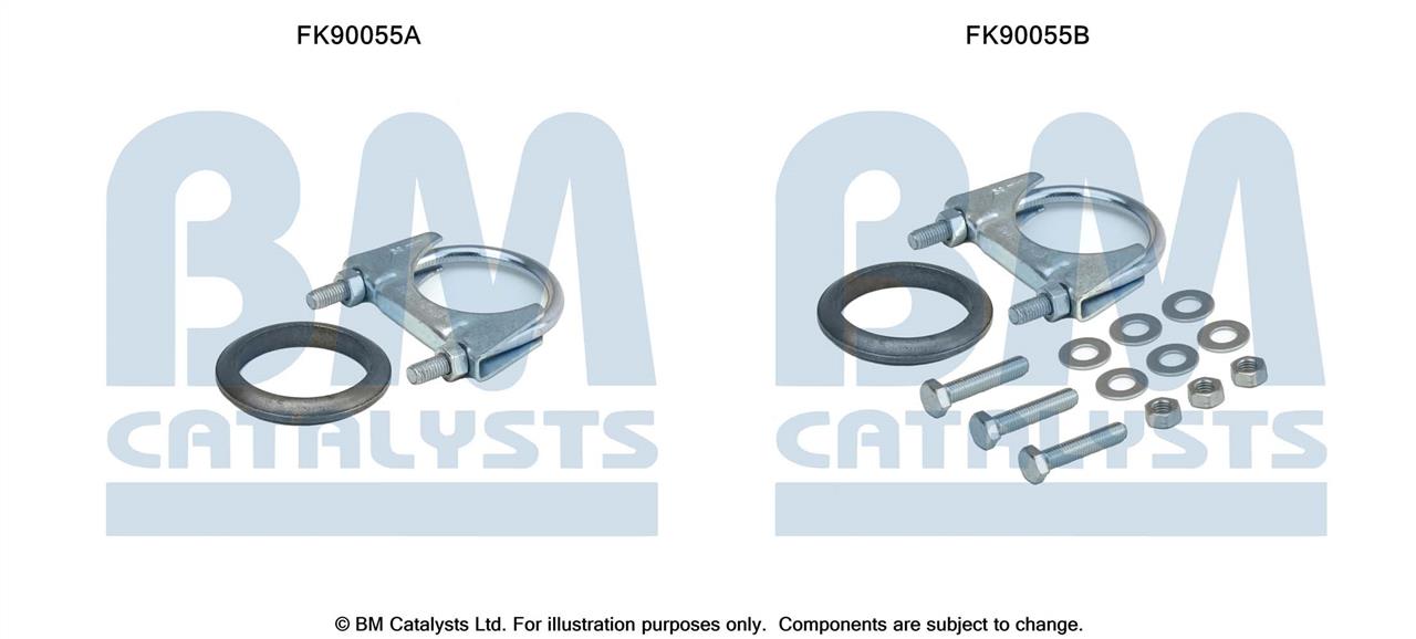 BM Catalysts FK90055 Mounting Kit, catalytic converter FK90055