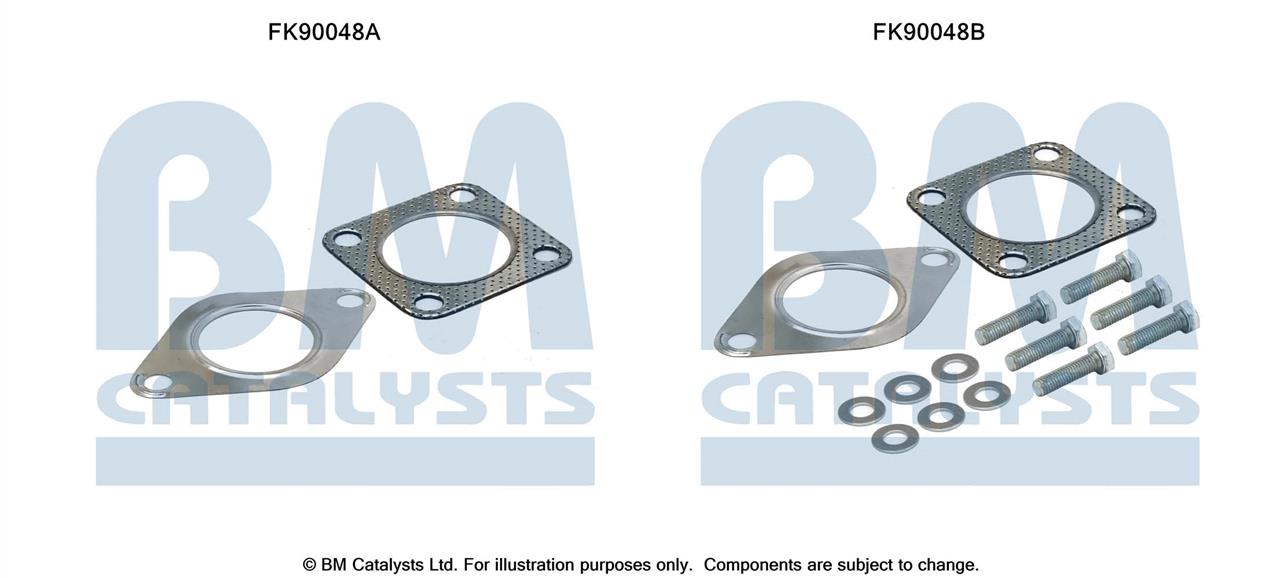 BM Catalysts FK90048 Mounting Kit, catalytic converter FK90048