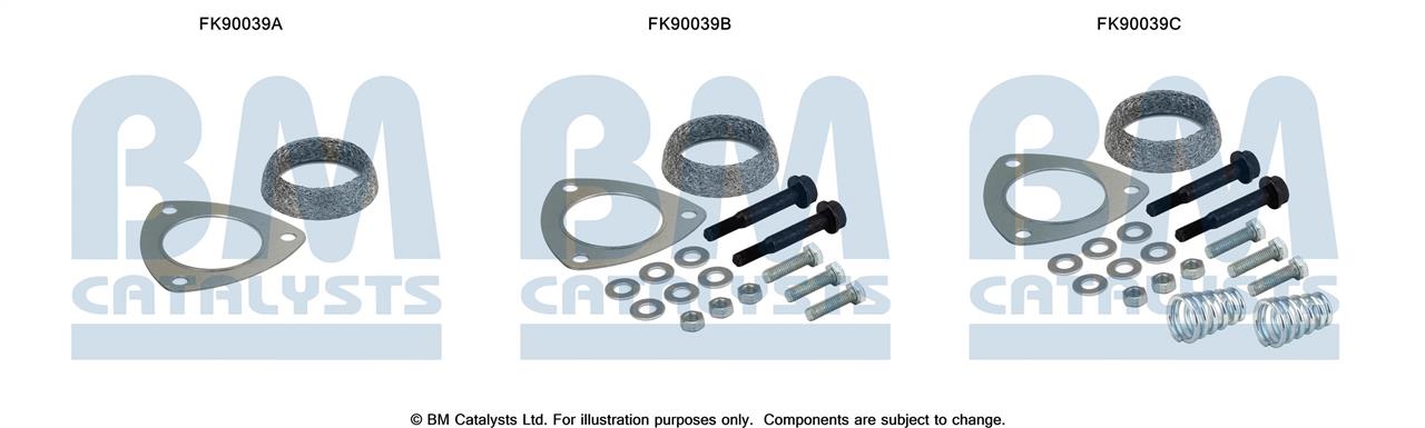 BM Catalysts FK90039 Mounting Kit, catalytic converter FK90039