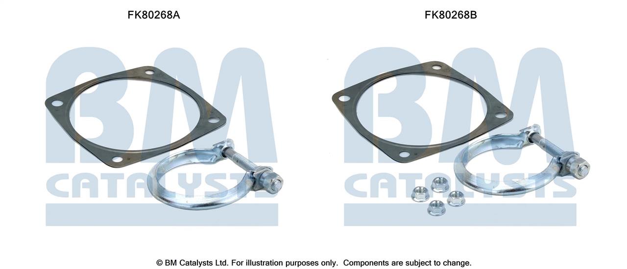 BM Catalysts FK80268 Mounting Kit, catalytic converter FK80268
