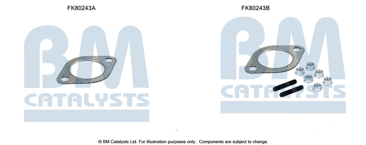 BM Catalysts FK80243 Mounting Kit, catalytic converter FK80243