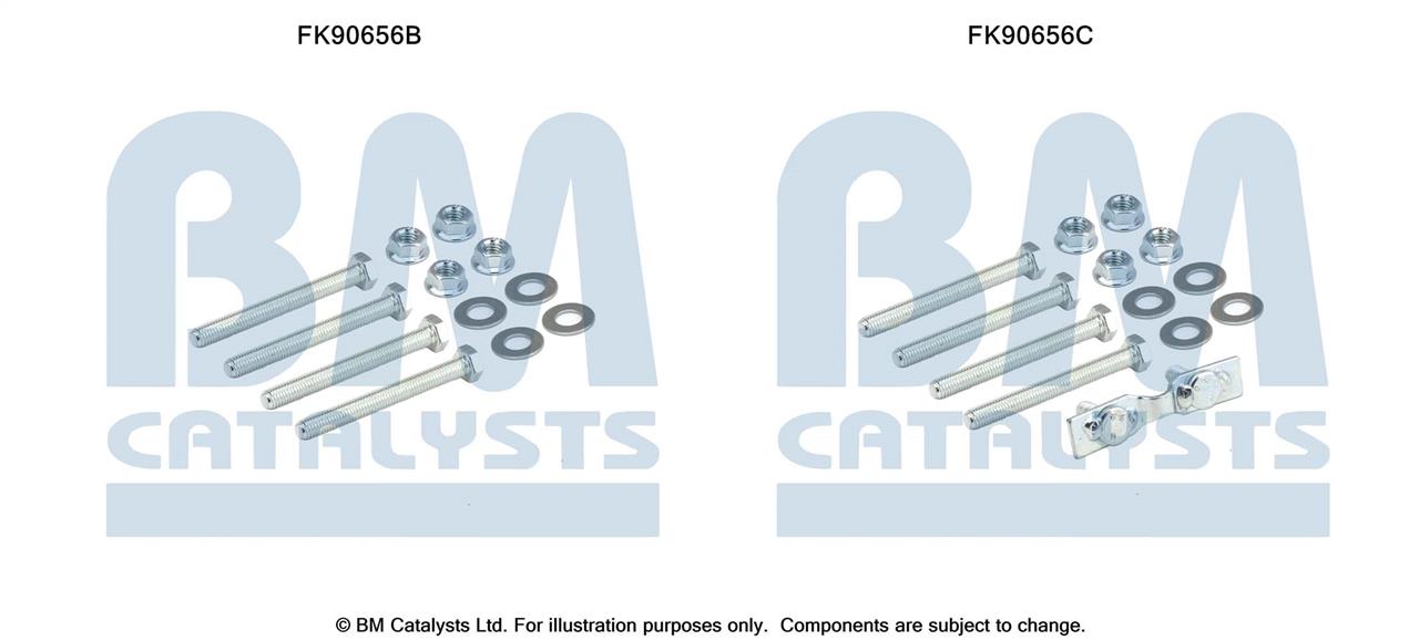 BM Catalysts FK90656 Mounting Kit, catalytic converter FK90656