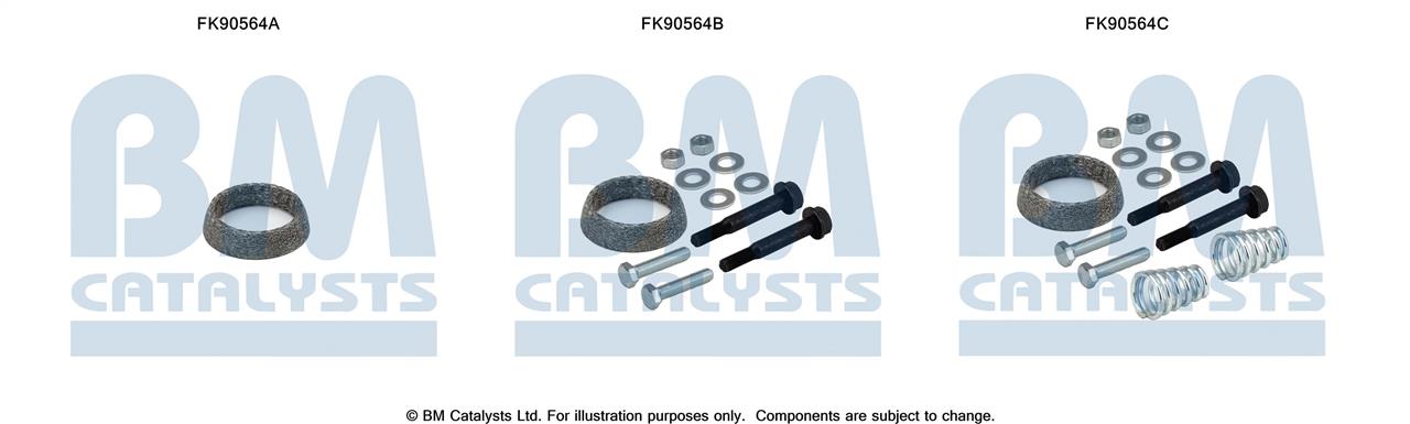 BM Catalysts FK90564 Mounting Kit, catalytic converter FK90564