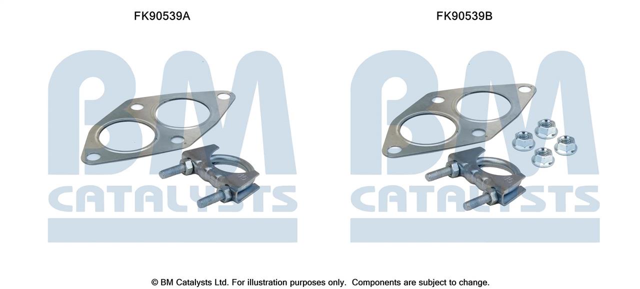 BM Catalysts FK90539 Mounting Kit, catalytic converter FK90539