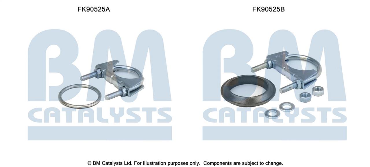 BM Catalysts FK90525 Mounting Kit, catalytic converter FK90525