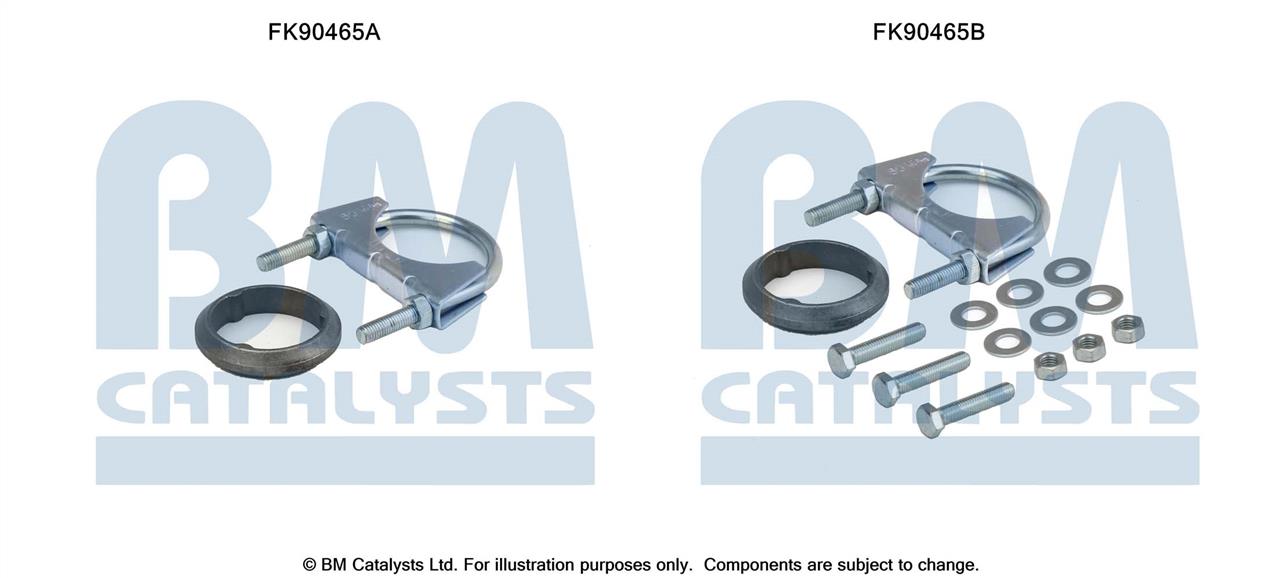 BM Catalysts FK90465 Mounting Kit, catalytic converter FK90465