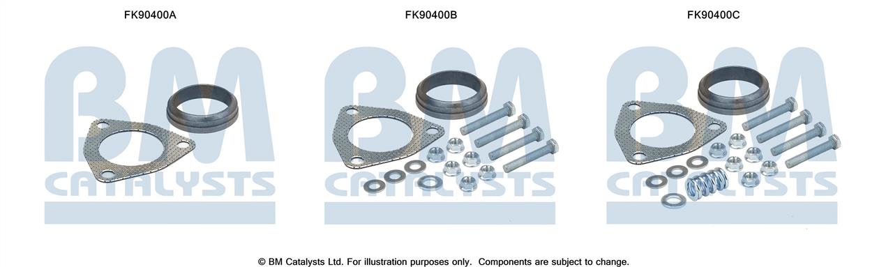 BM Catalysts FK90400 Mounting Kit, catalytic converter FK90400
