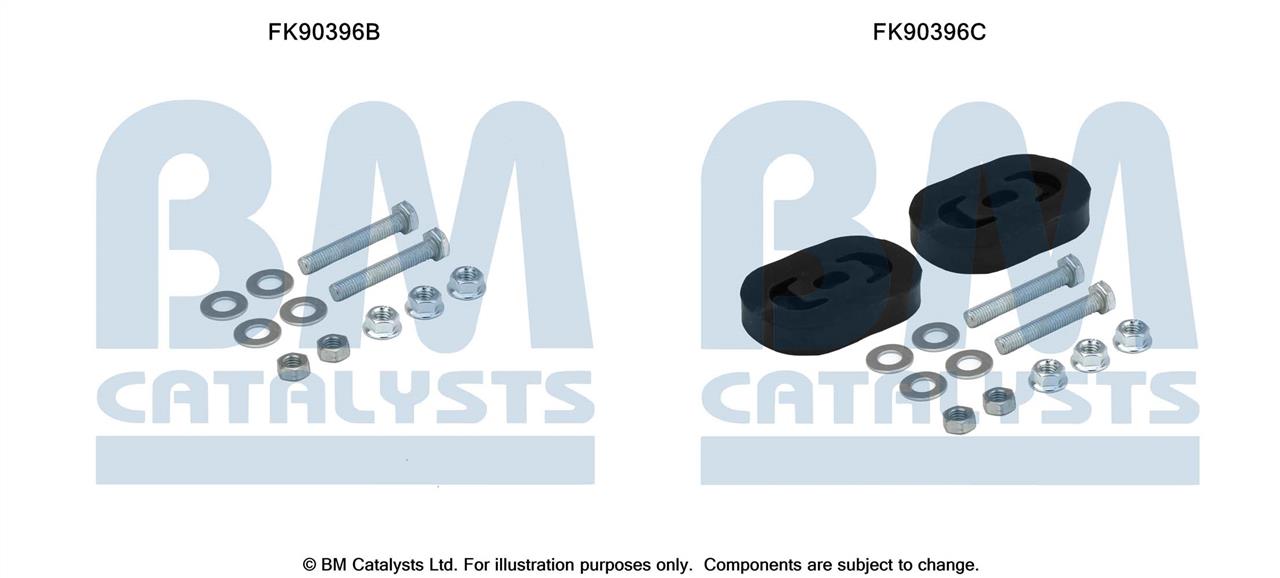 BM Catalysts FK90396 Mounting Kit, catalytic converter FK90396