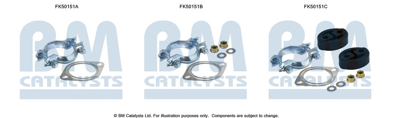 BM Catalysts FK50151 Mounting kit for exhaust system FK50151