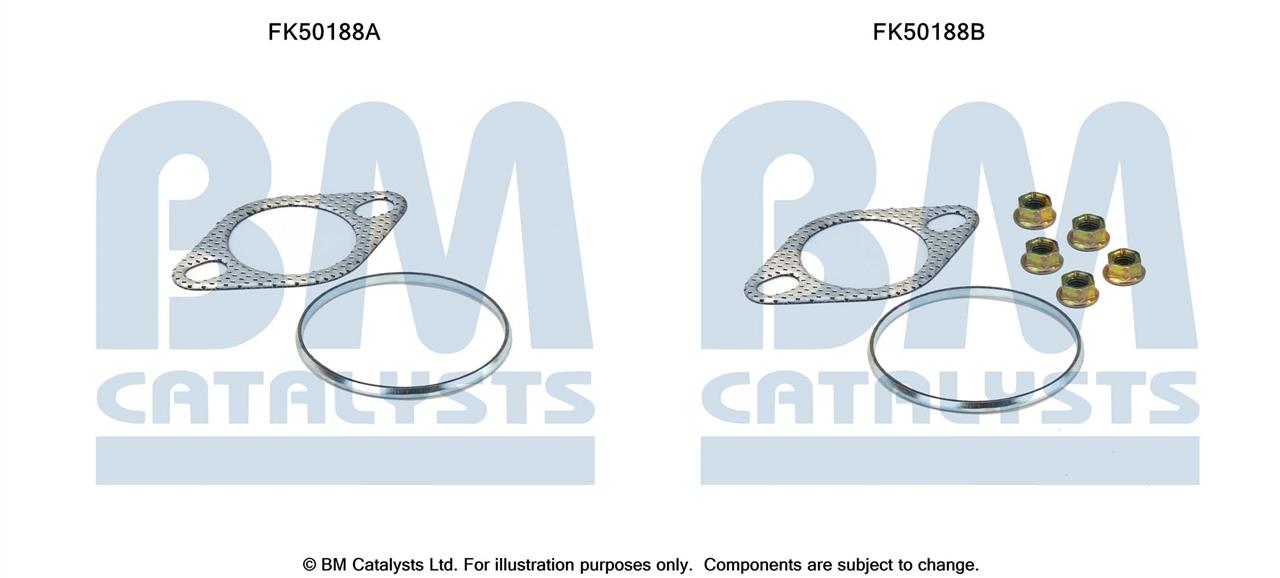 FK50188 BM Catalysts Mounting kit for exhaust system