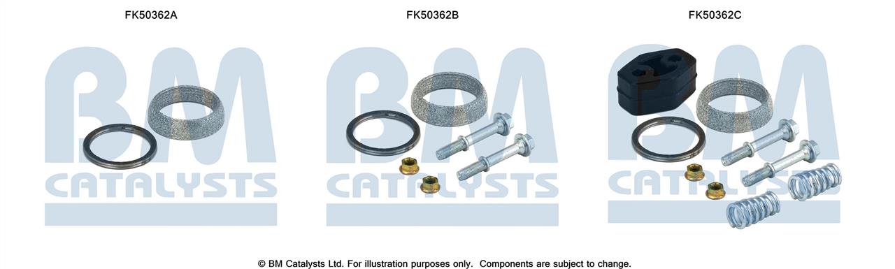 BM Catalysts FK50362 Mounting kit for exhaust system FK50362