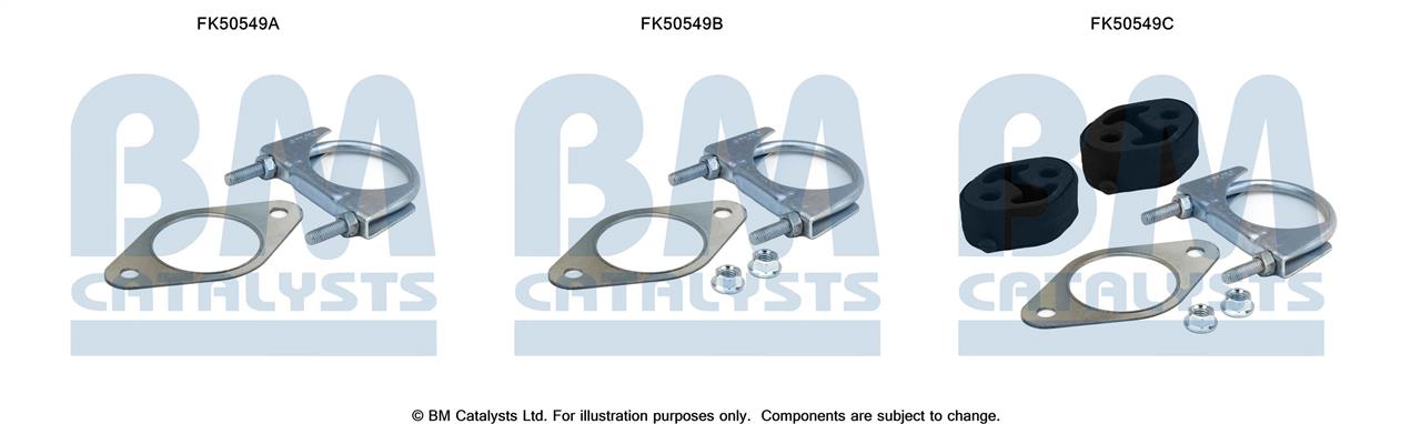 BM Catalysts FK50549 Mounting kit for exhaust system FK50549