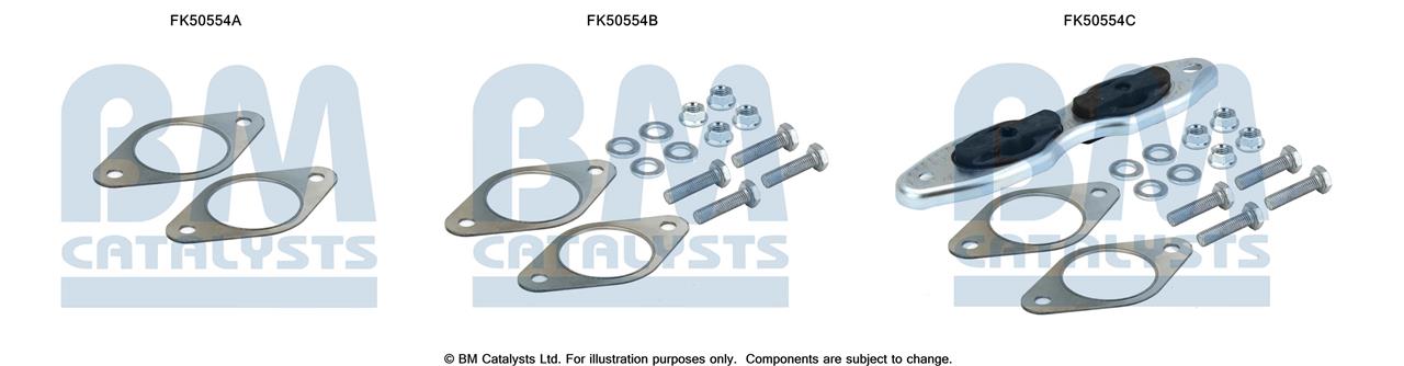 BM Catalysts FK50554 Mounting kit for exhaust system FK50554