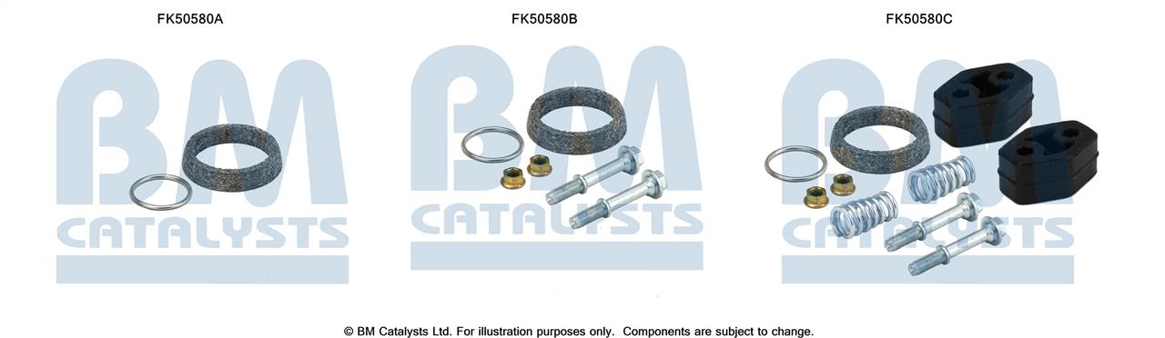 BM Catalysts FK50580 Mounting kit for exhaust system FK50580