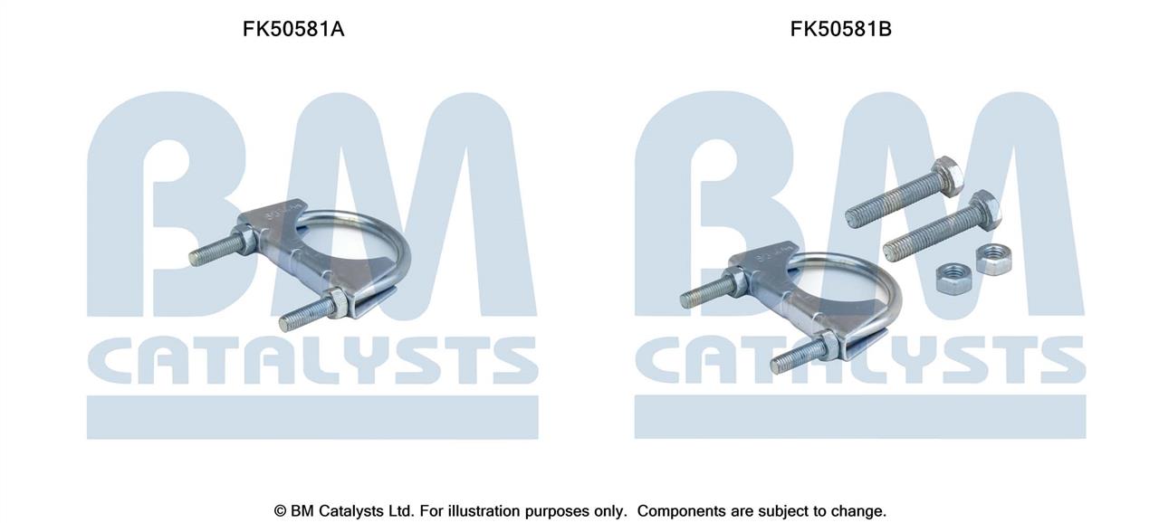 BM Catalysts FK50581 Mounting kit for exhaust system FK50581