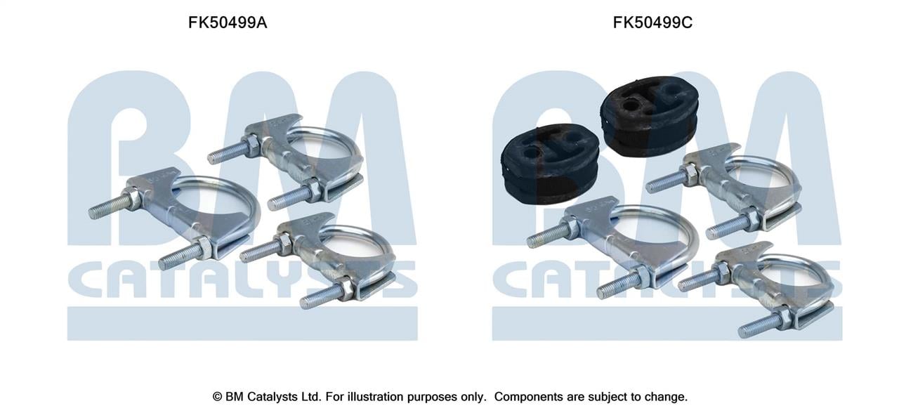 BM Catalysts FK50499 Mounting kit for exhaust system FK50499