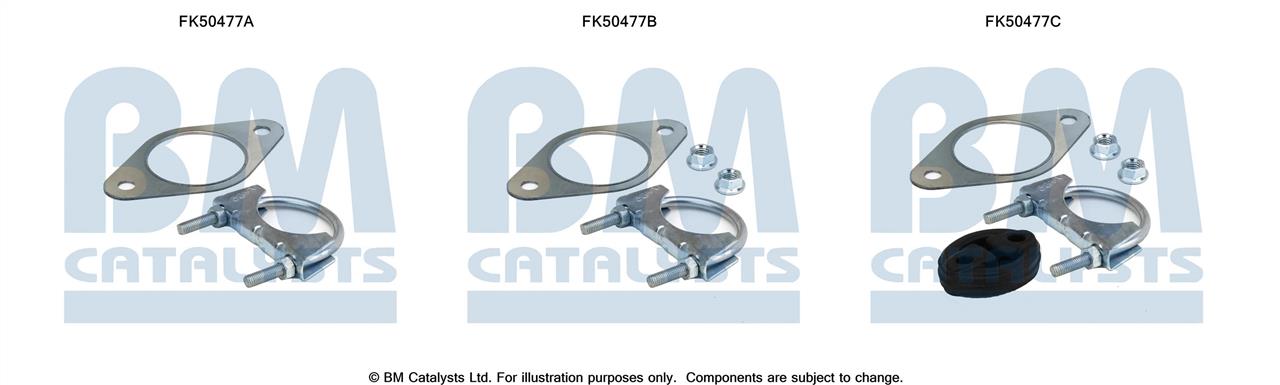 BM Catalysts FK50477 Mounting kit for exhaust system FK50477