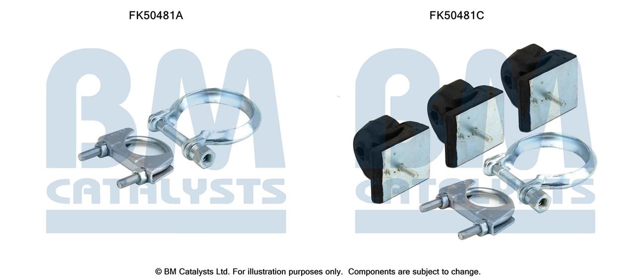 BM Catalysts FK50481 Mounting kit for exhaust system FK50481