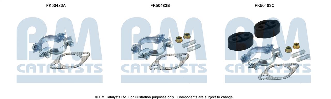 BM Catalysts FK50483 Mounting kit for exhaust system FK50483
