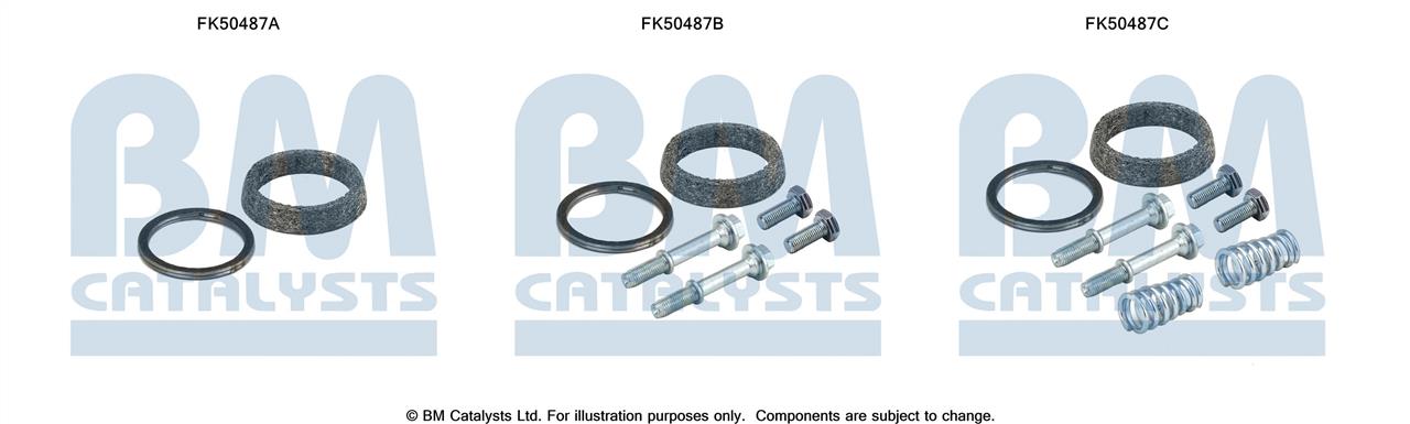 BM Catalysts FK50487 Mounting kit for exhaust system FK50487
