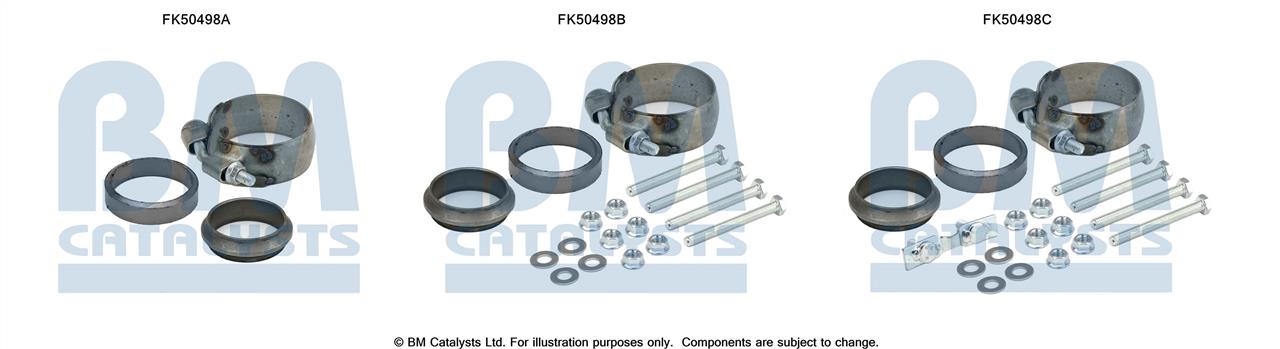 BM Catalysts FK50498 Mounting kit for exhaust system FK50498