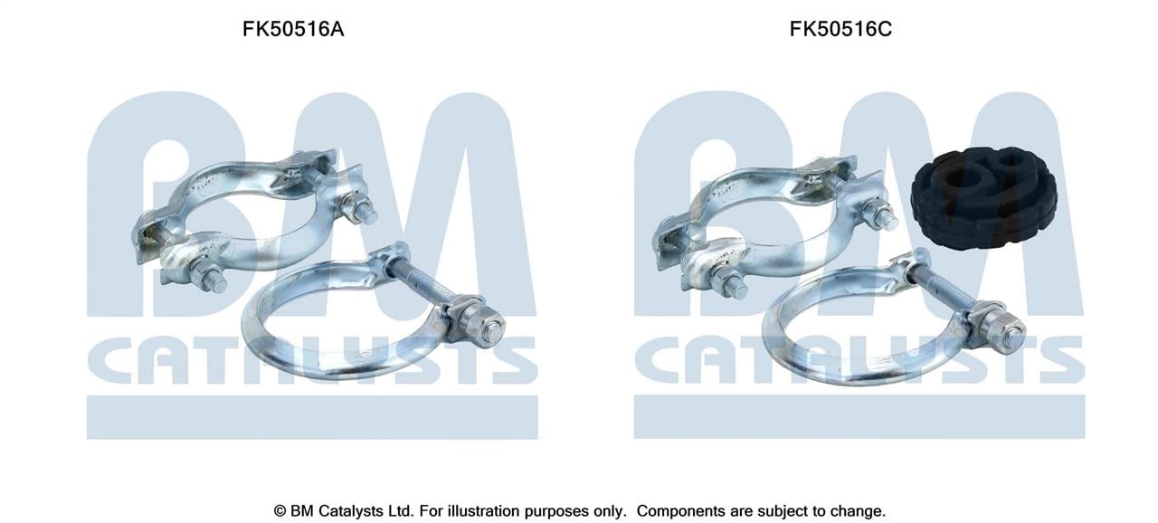 BM Catalysts FK50516 Mounting kit for exhaust system FK50516