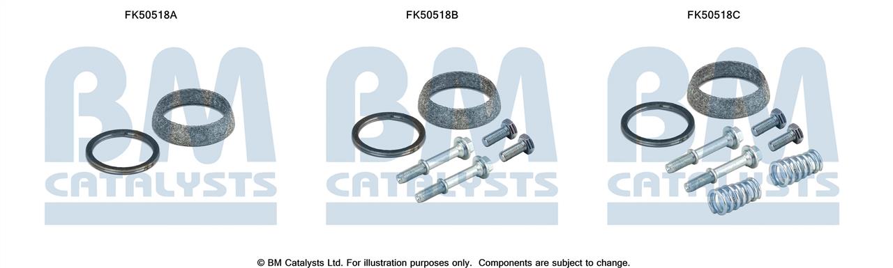 BM Catalysts FK50518 Mounting kit for exhaust system FK50518