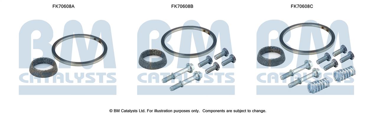 BM Catalysts FK70608 Mounting kit for exhaust system FK70608