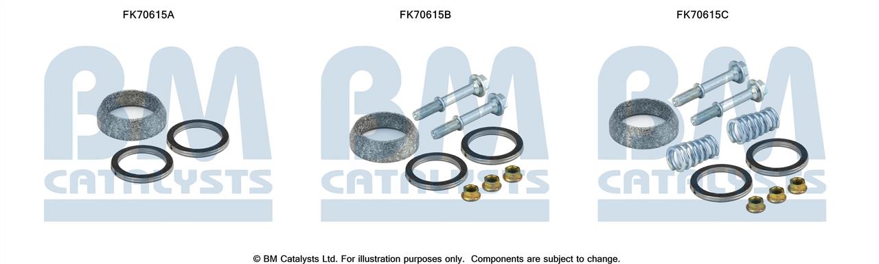 BM Catalysts FK70615 Mounting kit for exhaust system FK70615