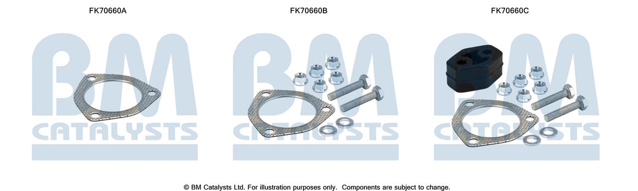 BM Catalysts FK70660 Mounting kit for exhaust system FK70660