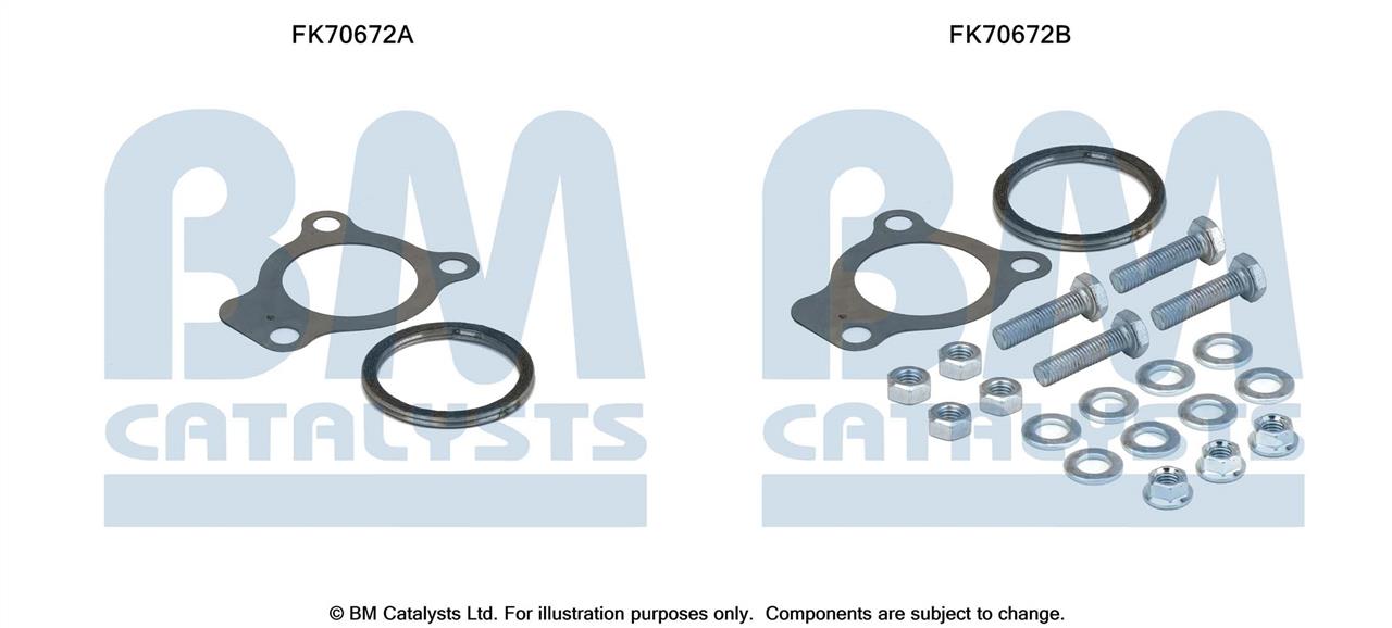 BM Catalysts FK70672 Mounting kit for exhaust system FK70672