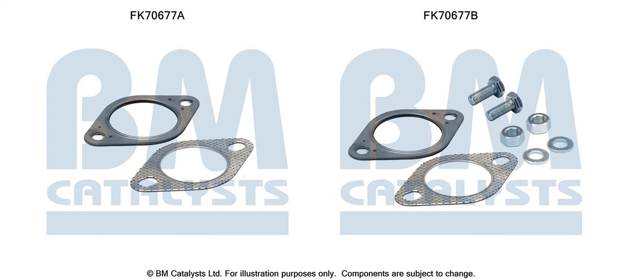 BM Catalysts FK70677 Mounting kit for exhaust system FK70677