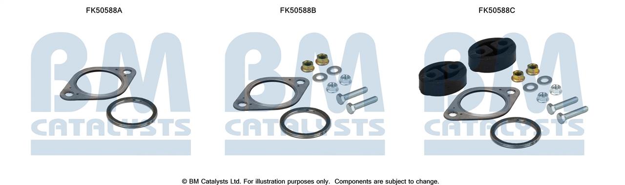 BM Catalysts FK50588 Mounting kit for exhaust system FK50588