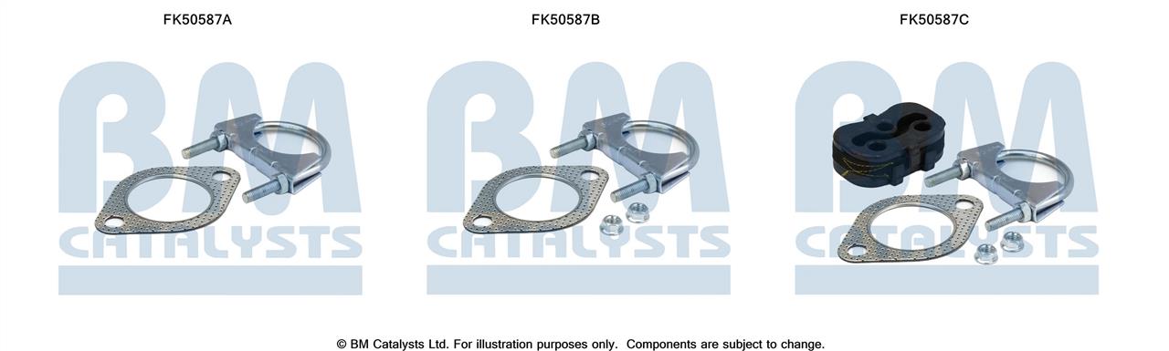 BM Catalysts FK50587 Mounting kit for exhaust system FK50587