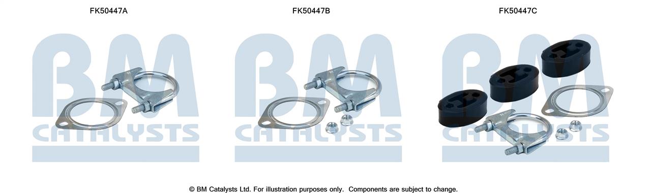 BM Catalysts FK50447 Mounting kit for exhaust system FK50447