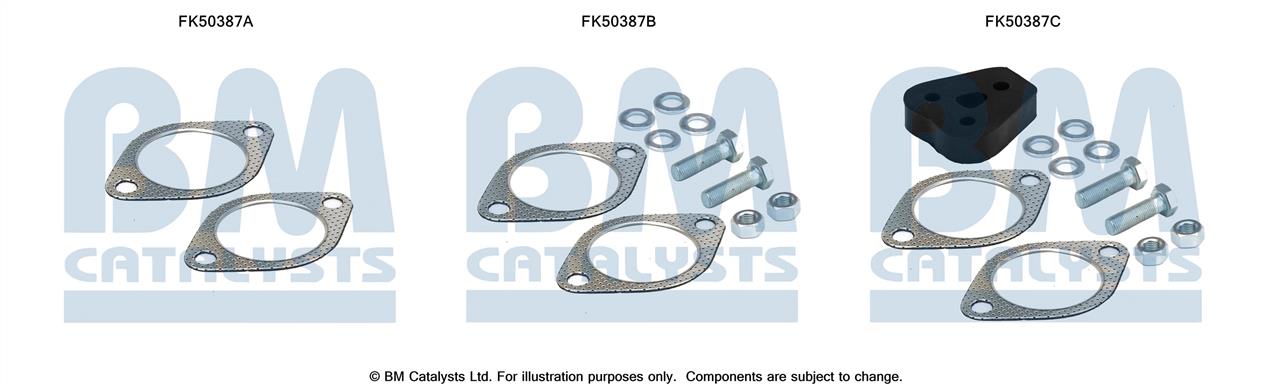 BM Catalysts FK50387 Mounting kit for exhaust system FK50387