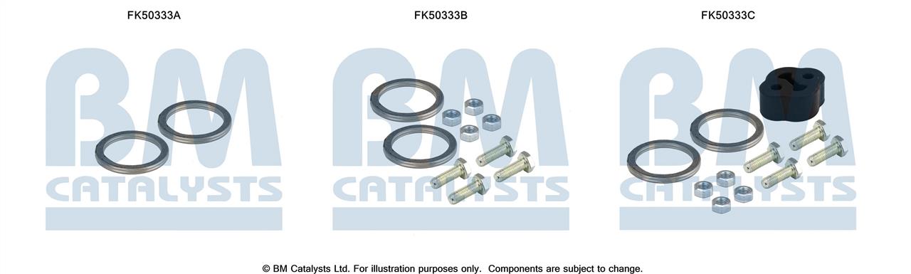 BM Catalysts FK50333 Mounting kit for exhaust system FK50333