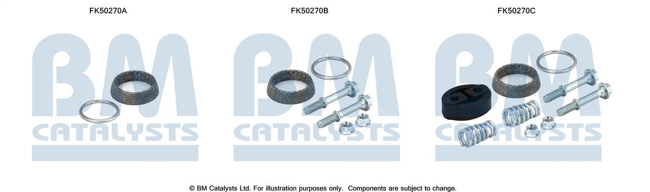 BM Catalysts FK50270 Mounting kit for exhaust system FK50270