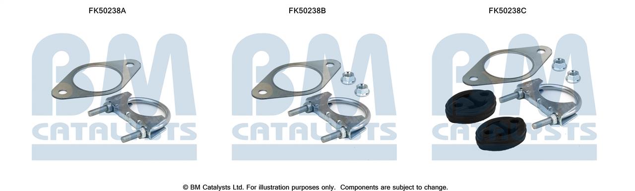BM Catalysts FK50238 Mounting kit for exhaust system FK50238