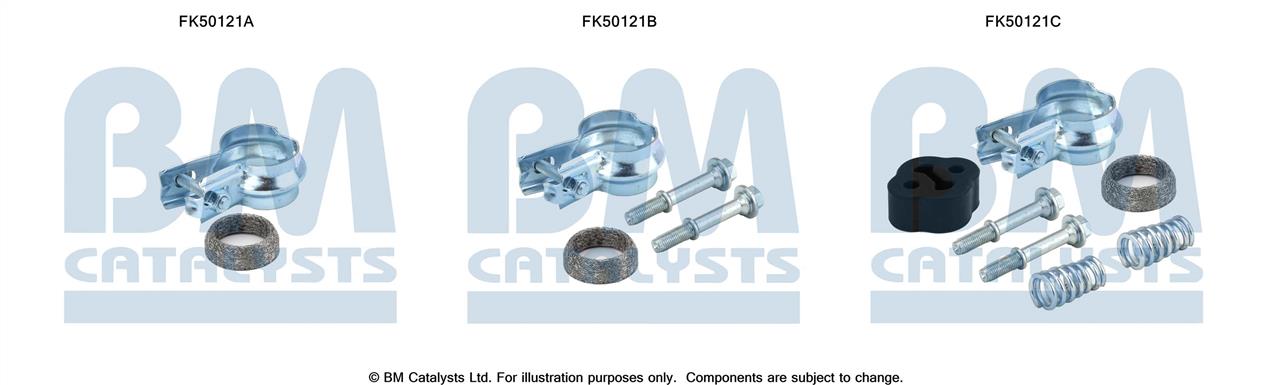 BM Catalysts FK50121 Mounting kit for exhaust system FK50121
